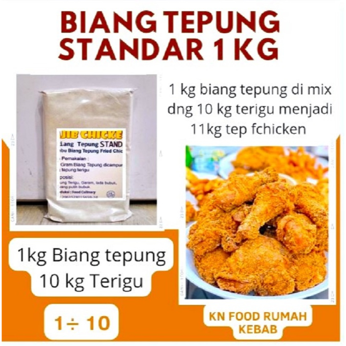 

Tepung Biang Standart Fried Chicken 1kg - Biang Tepung Bumbu Ayam Fried Chicken 1 Kg