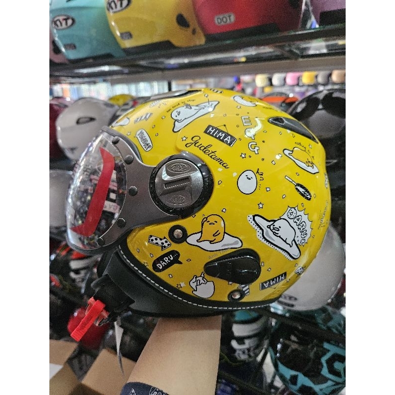 KYT HELM ELSICO #1 GUDETAMA YELLOW ORIGINAL KYT