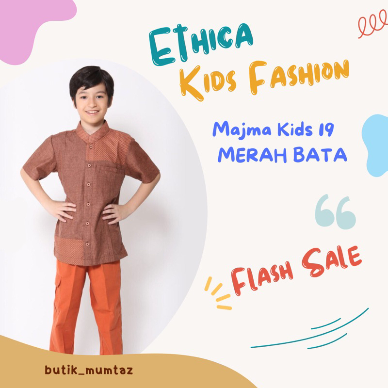 Majma Kids 19 Merah Bata/Ethica Koko Anak