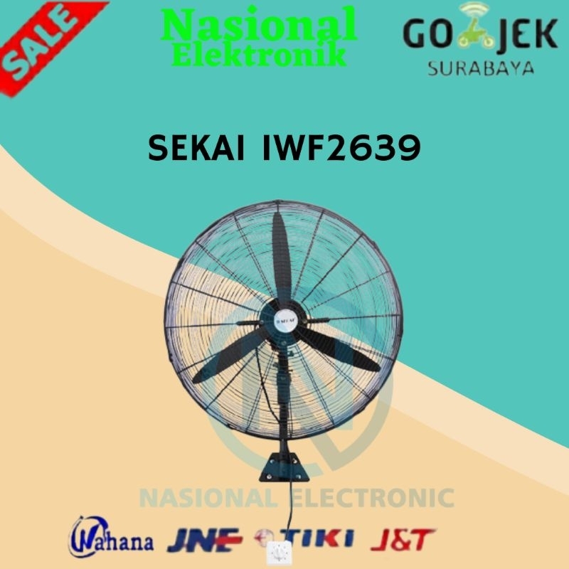 KIPAS ANGIN SEKAI IWF2639/KIPAS ANGIN INDUSTRIAL SEKAI/KIPAS ANGIN 26INCH/KIPAS ANGIN DINDING SEKAI 