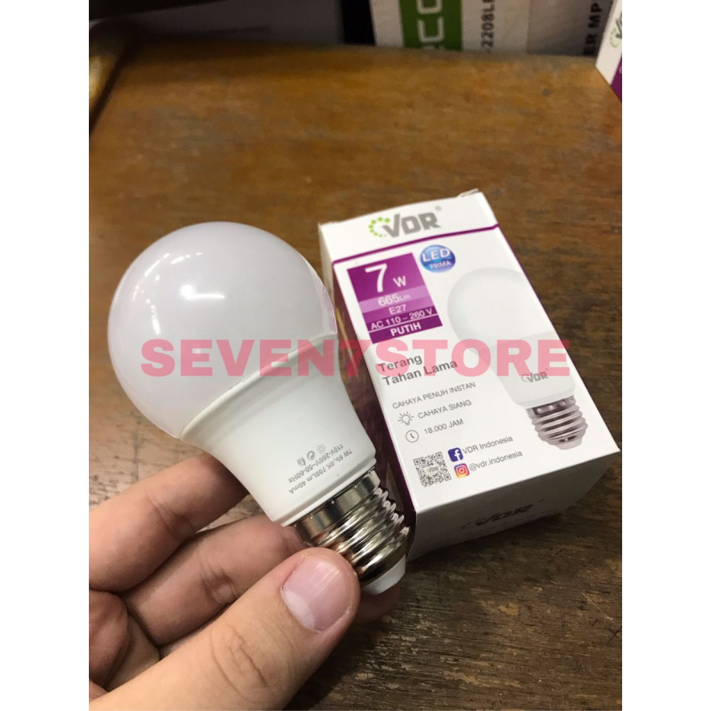 LAMPU LED VDR PRIMA 5w 7w 9w 11w 14w 18w 22w GARANSI Led Cahaya Putih