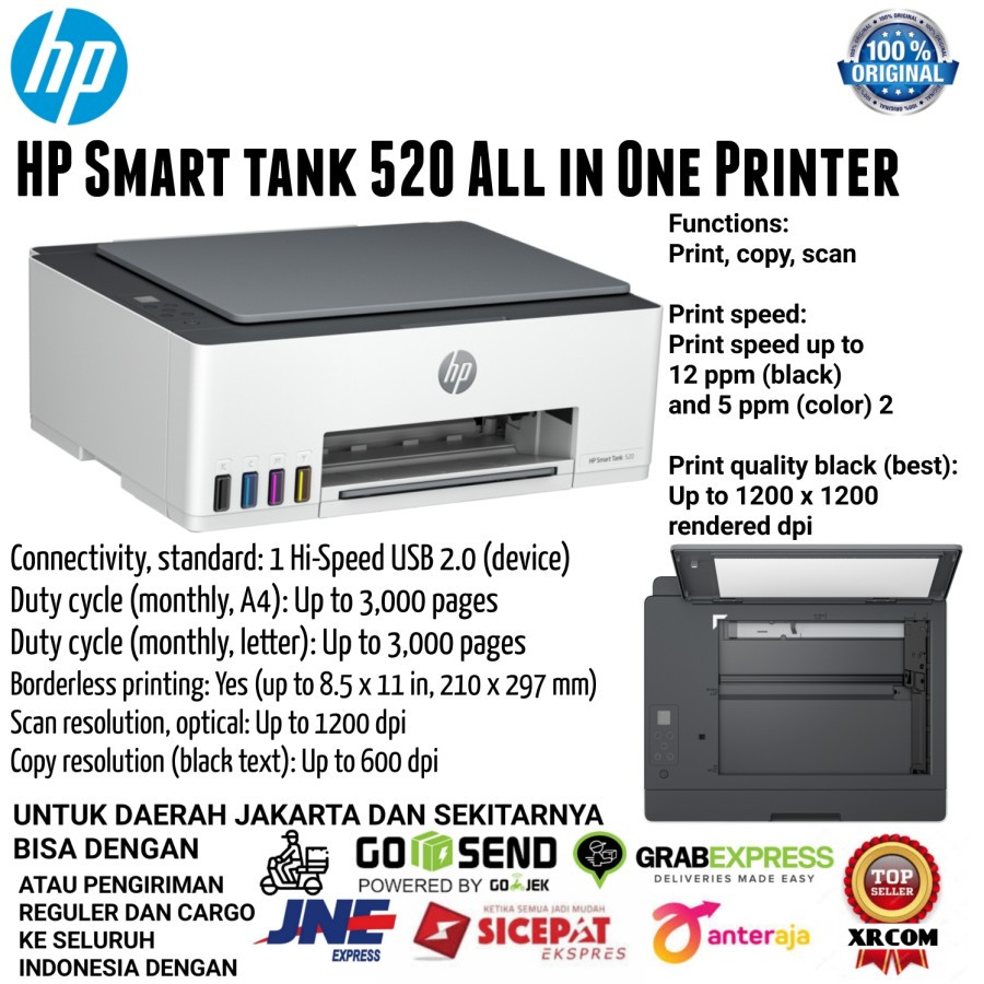 Printer hp 520 print, scan dan copy