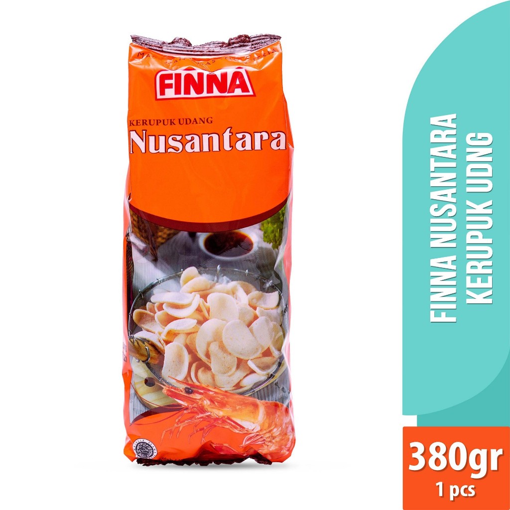 

Finna Nusantara kerupuk Udang 380gr craker Fina krupuk