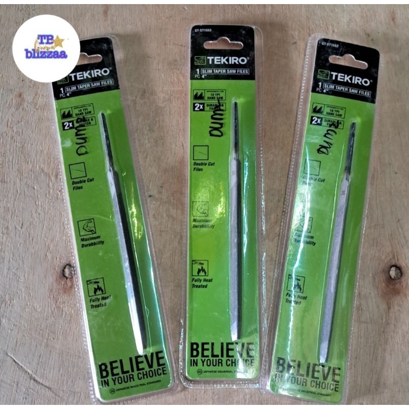 Kikir Gergaji Kayu Kikir 4" Kikir Gergaji Segitiga Tekiro