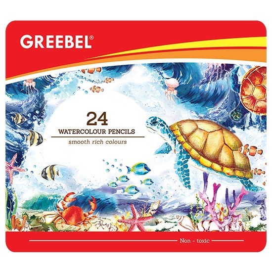 

Gramedia - Greebel - Pensil Warna (Watercolour) Tin Case 24 Warna