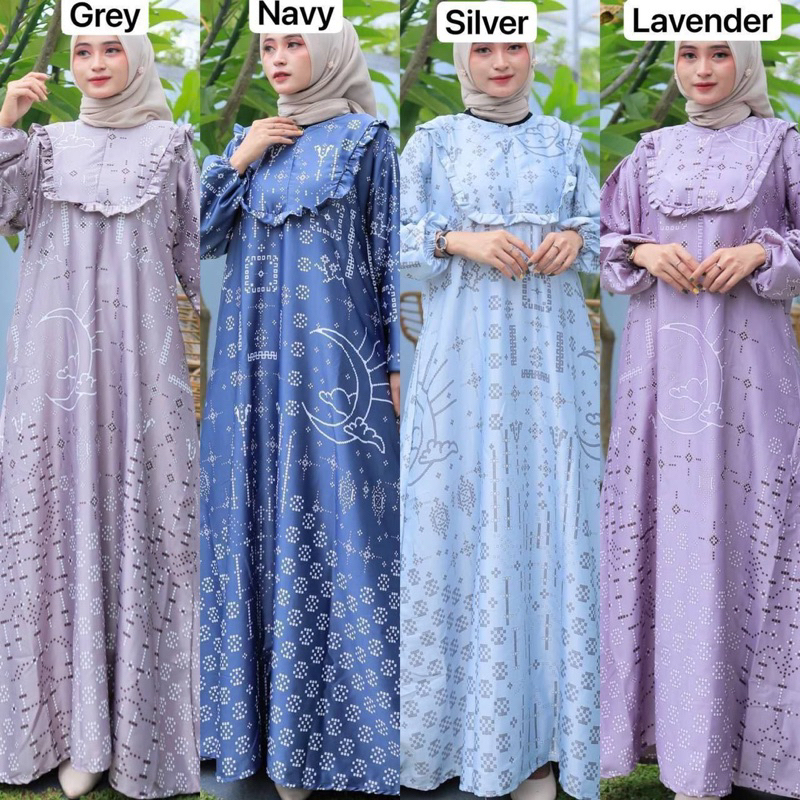 Gamis Maxmara Dior Silk/ Gamis Kondangan/ Gamis Motif