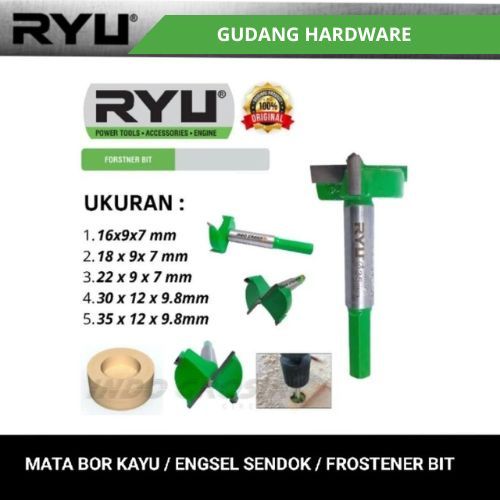RYU by tekiro mata bor kayu / mata bor engsel sendok/ Forstner bit
