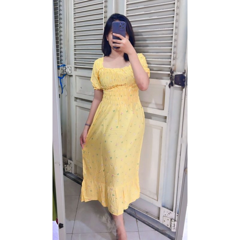 daster bali kerut maudy ruffle jumbo LD 120 cm