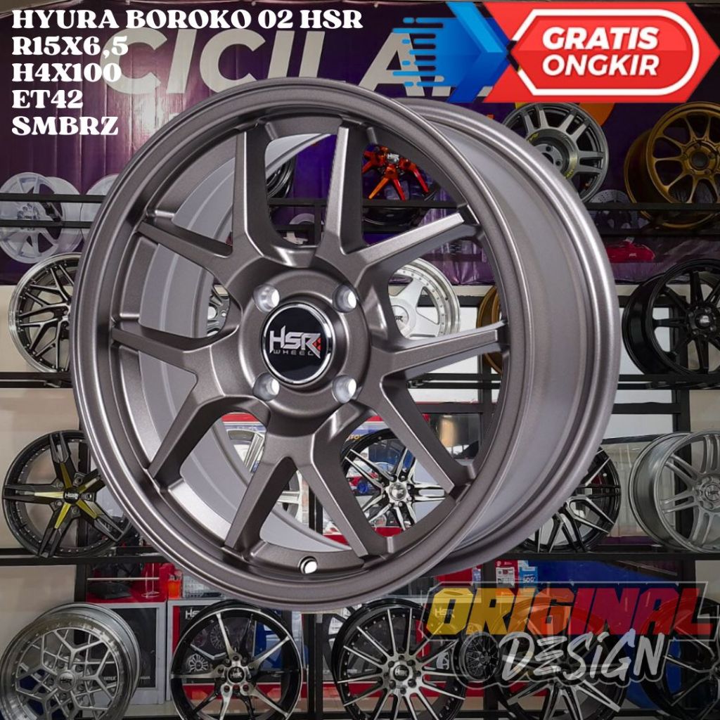 Velg Mobil Datsun , Spresso , Ignis , Karimun , HSR HYURA RING 15 R15