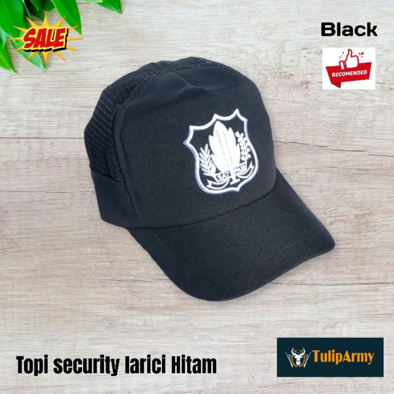 Topi Security Larici hitam/biru
