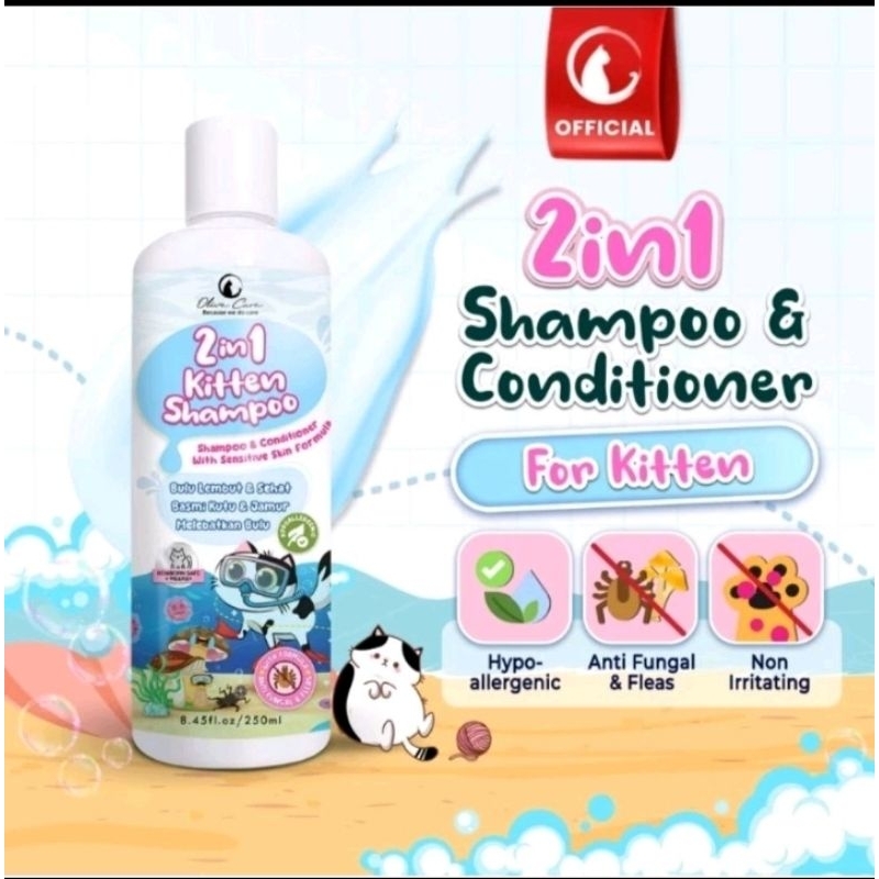 2 in 1 Kitten Shampoo Olive Care
