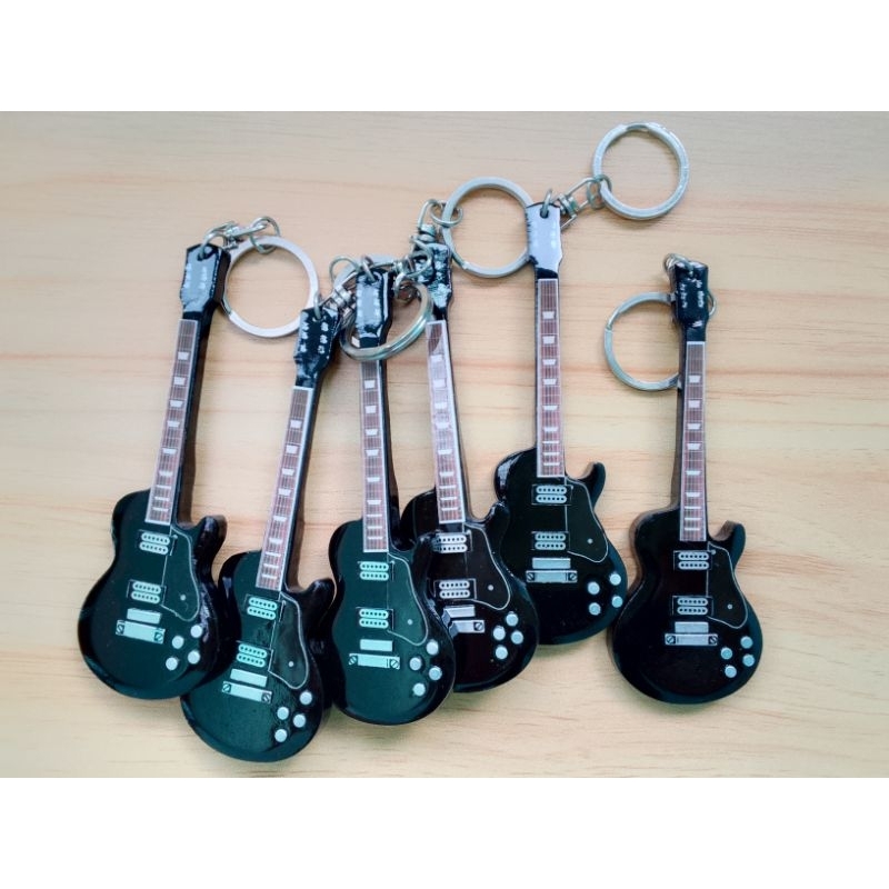 Gantungan Kunci Gitar Gibson Les Paul Black Beauty