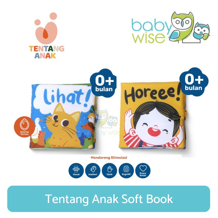 Tentang Anak Soft Book - Buku Tummy Time - Buku 0-6 bulan