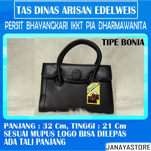 Original Tas Persit Bhayangkari Bonia Edelweis Sesuai Mupus TAS BHAYANGKARI PIA IKKT JALASENASTRI 