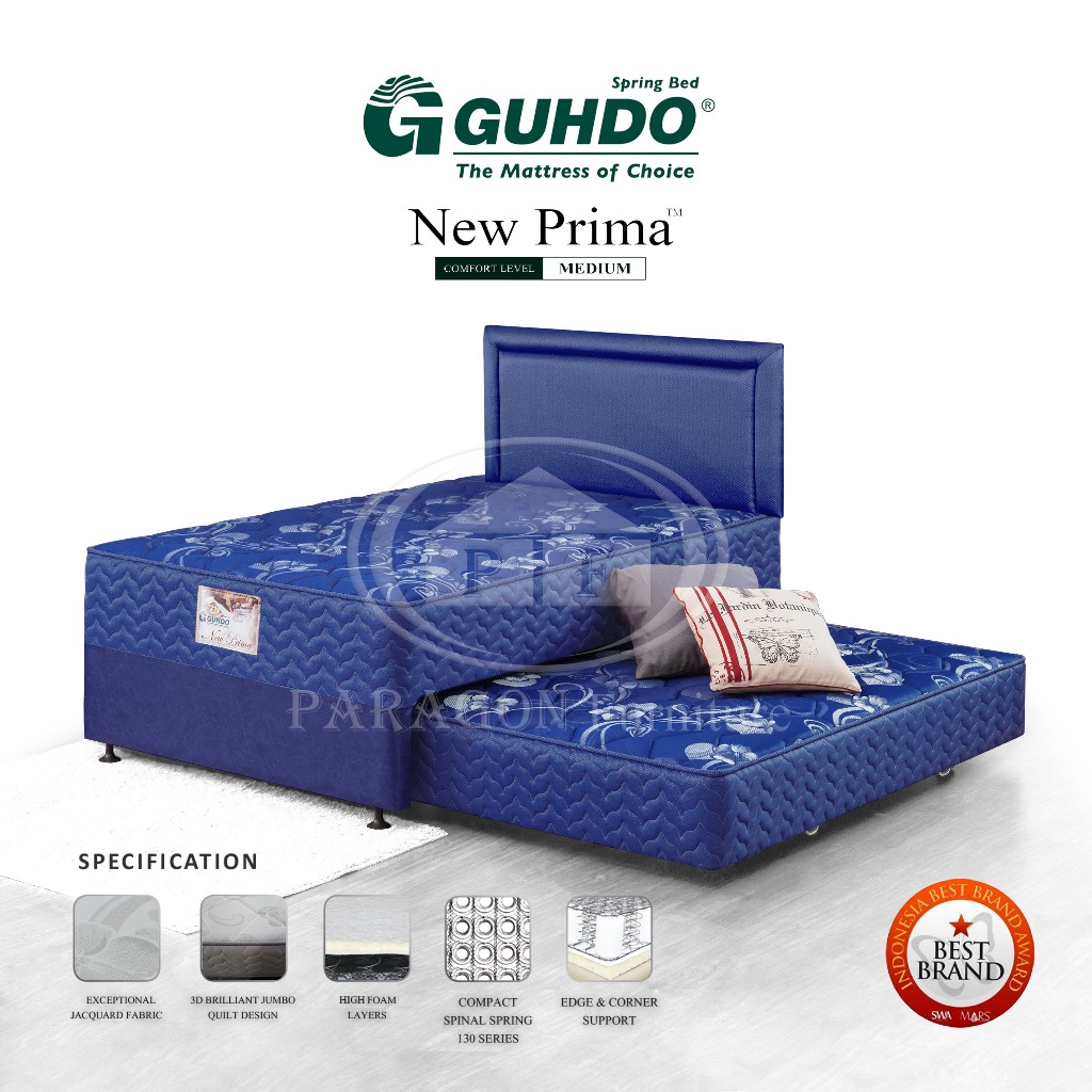 Guhdo Spring bed 2in1 New Prima 180x200 & 120x178 HB Prospine - Full set