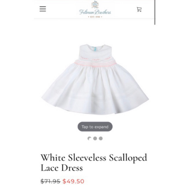 Feltman Brothers Baby Smocked Dress Pink 9M