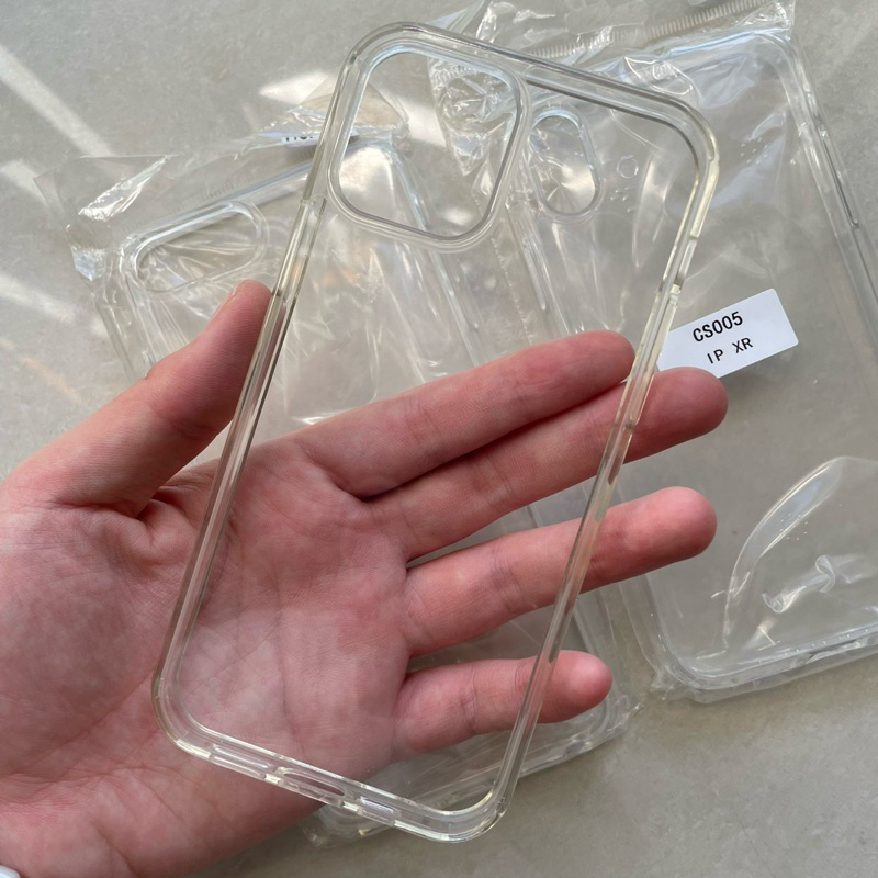 hard case acrylic bening iphone xr 7 8 plus transparan anti kuning