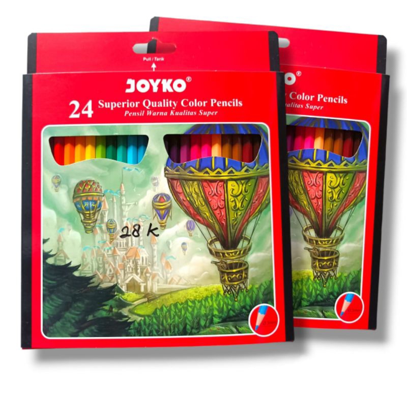

PENSIL WARNA JOYKO CP-24PB ISI 24 WARNA