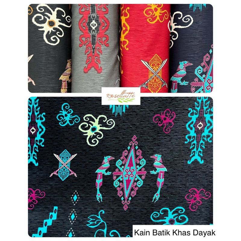 Kain Batik Motif Khas Dayak