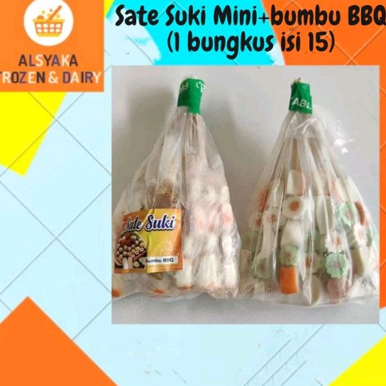 

Sate Suki Mini + Bumbu BBQ (1 bungkus isi 15)