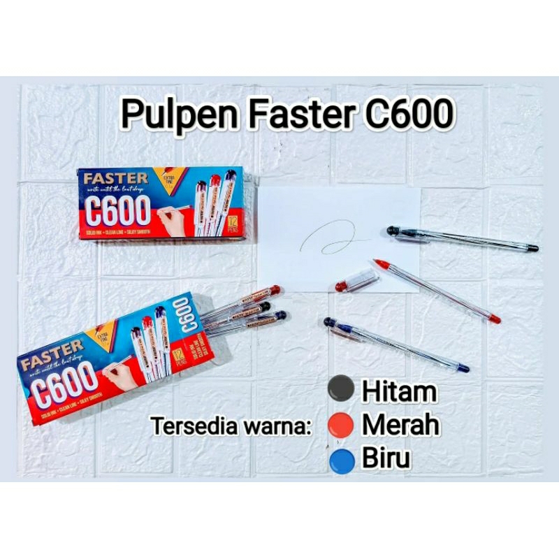 

pulpen faster C600 per kotak ...