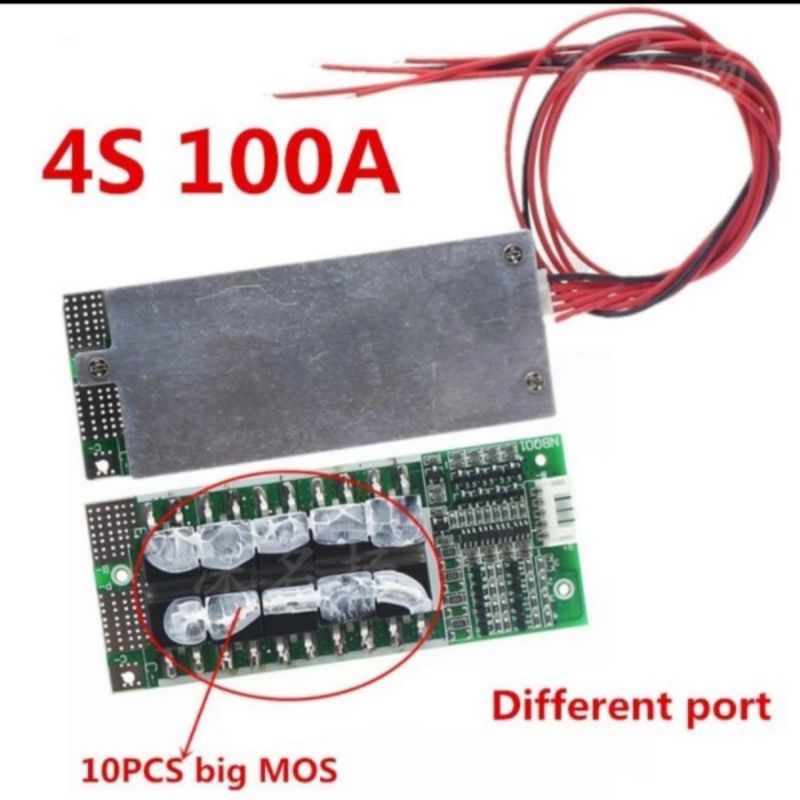 BMS 4S 12V 100A Lifepo4 separate port
