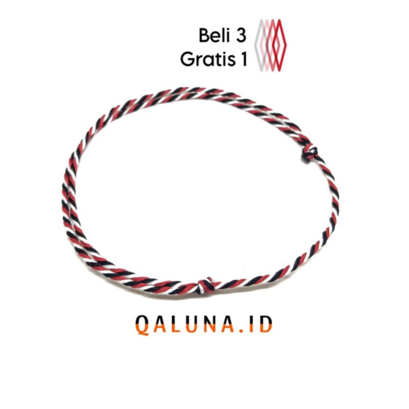 Qaluna.id | 1mm • gelang tridatu bali original | gelang bali | gelang couple | tali 1mm | tali kuat