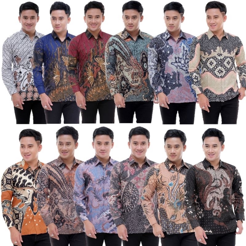 12.12 FLASH SALE KEMEJA BATIK PRIA LENGAN PANJANG AZRIEL BATIK PEKALONGAN 