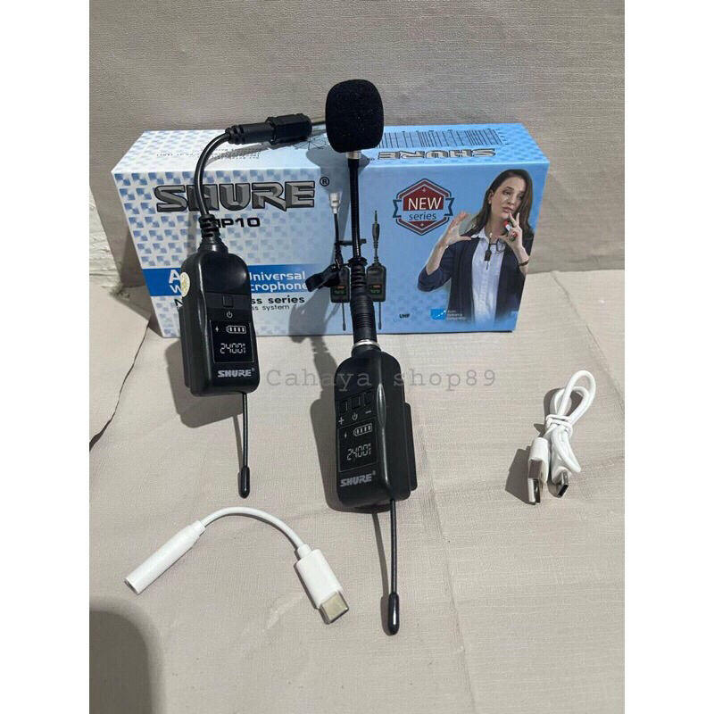 mic jepit wireless uhf /mic jepit tanpa kabel microphone kancing suara jernih dan sensitif