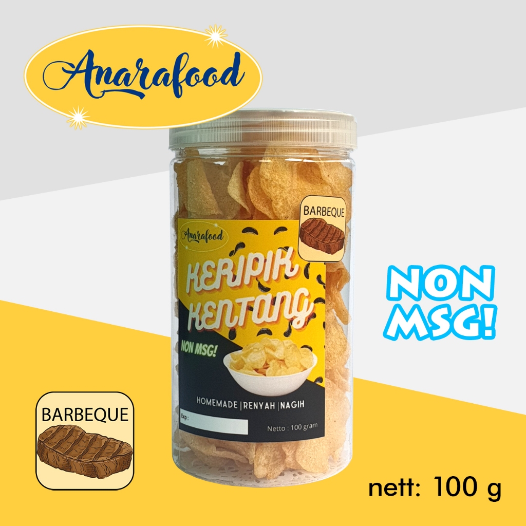 

Anarafood - Keripik Kentang Non MSG - Barbeque