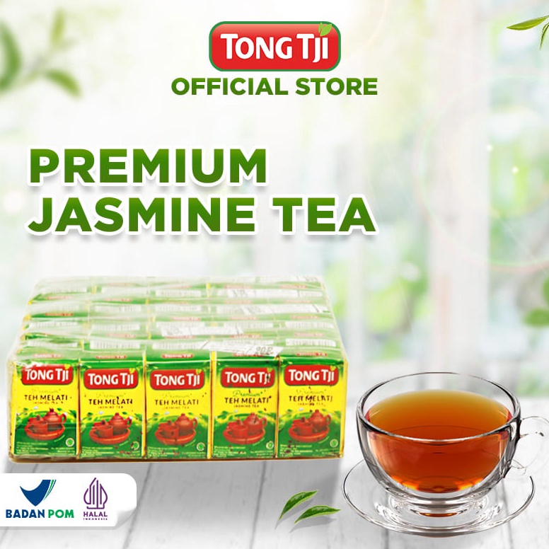 

[❆N24➢] Tong Tji Premium 9 gram, Jasmine Tea Teh Seduh (harga per slop) [286]