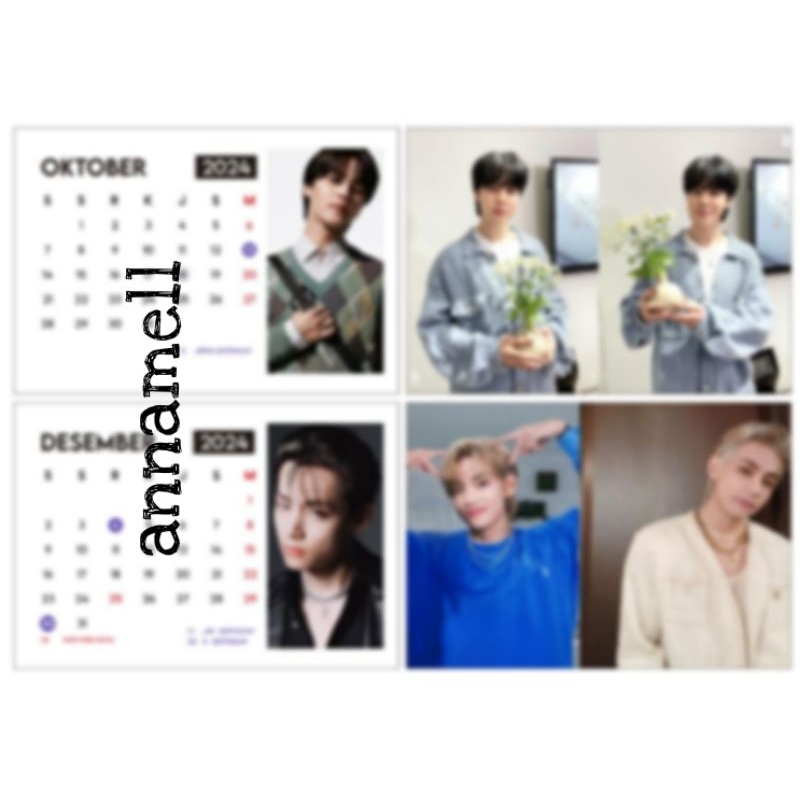 

Kalender Meja Custom Bebas Fandom bisa Request foto