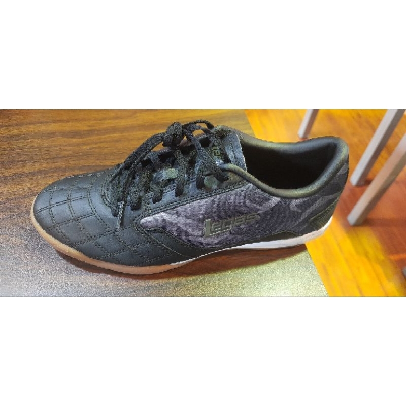 Sepatu Futsal League Legas Tyra La Black/Gun Metal/White Original