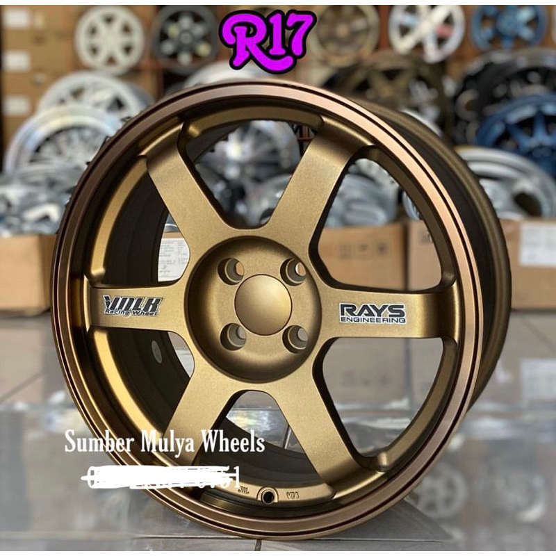 (4pc) Velg R17 VOLK TE37 OG . Sumber Mulya Wheels. Velg mobil. toko velg Semarang. Velg ban Semarang