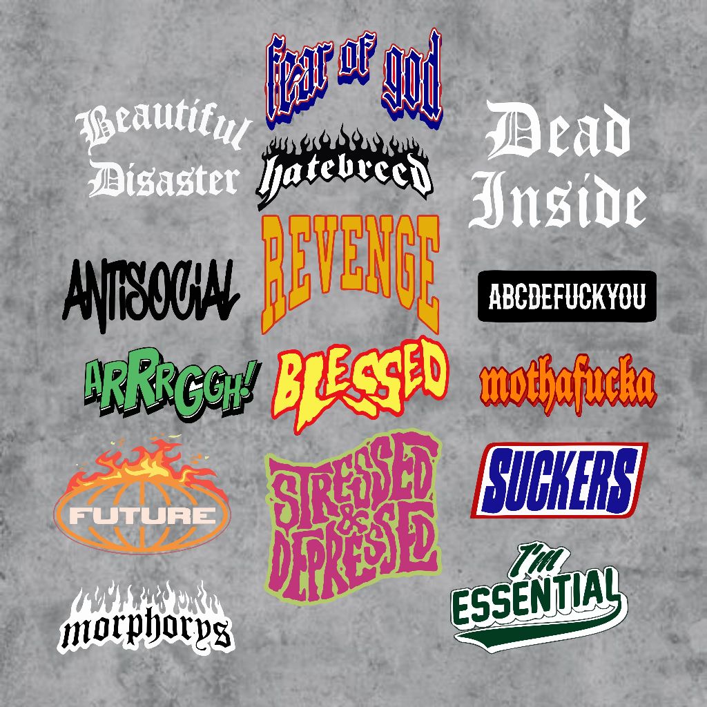 

Stiker Sablon Setrika Sablon Kain Random Tulisan V1