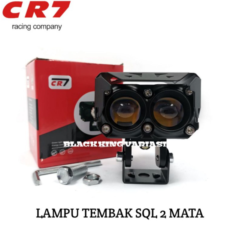 Baru Lampu Tembak SQL 2 Mata Cr7 Lampu Tembak Led Laser D2 Sql Lampu Sorot 2 Mata Foglamp Cr 7 KWT