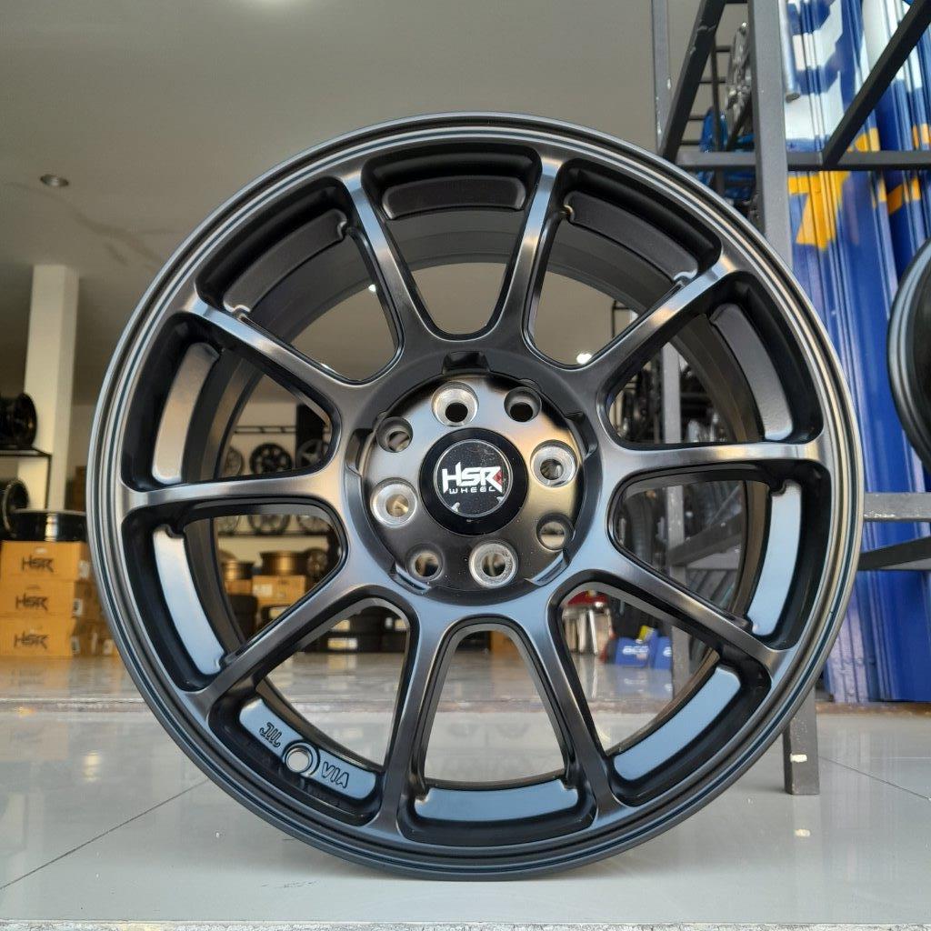 Velg racing ze40 r16 black untuk mobil baleno, vios, march dll hsr zero ring 16