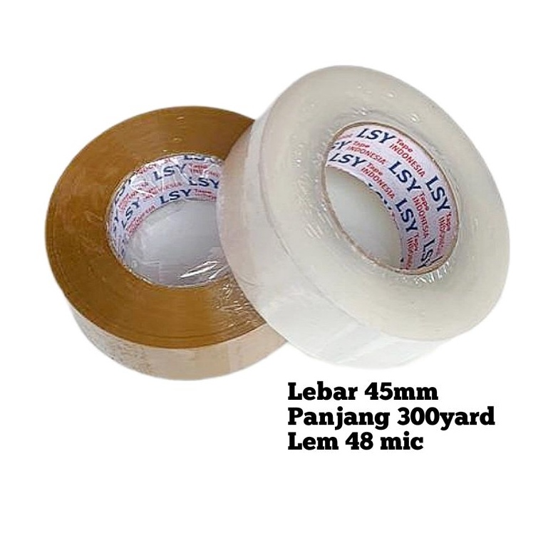 

[☃J28➤] lakban bening / coklat jumbo 300yard full KUALITAS DAIMARU tebal 48 micron Langsung proses