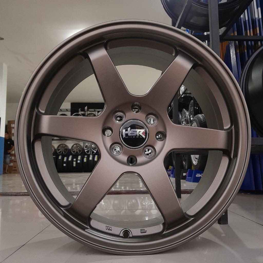 Velg racing celong r17 lebar 7,5/9 lubang 4 mobil swift, yaris, raize hsr tokyo ring 17 bronze