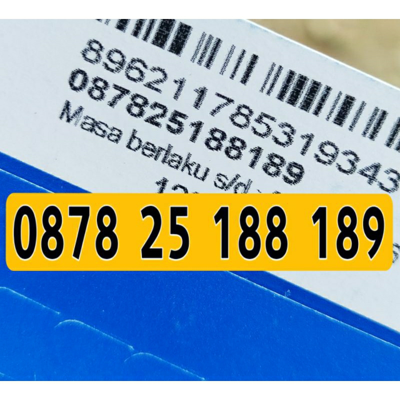 nomor cantik xl axiata prabayar 78 878 25 188 189