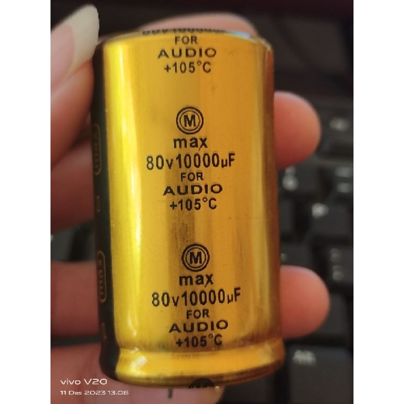 Elco 10000uf 80v MAX Gold original elko max