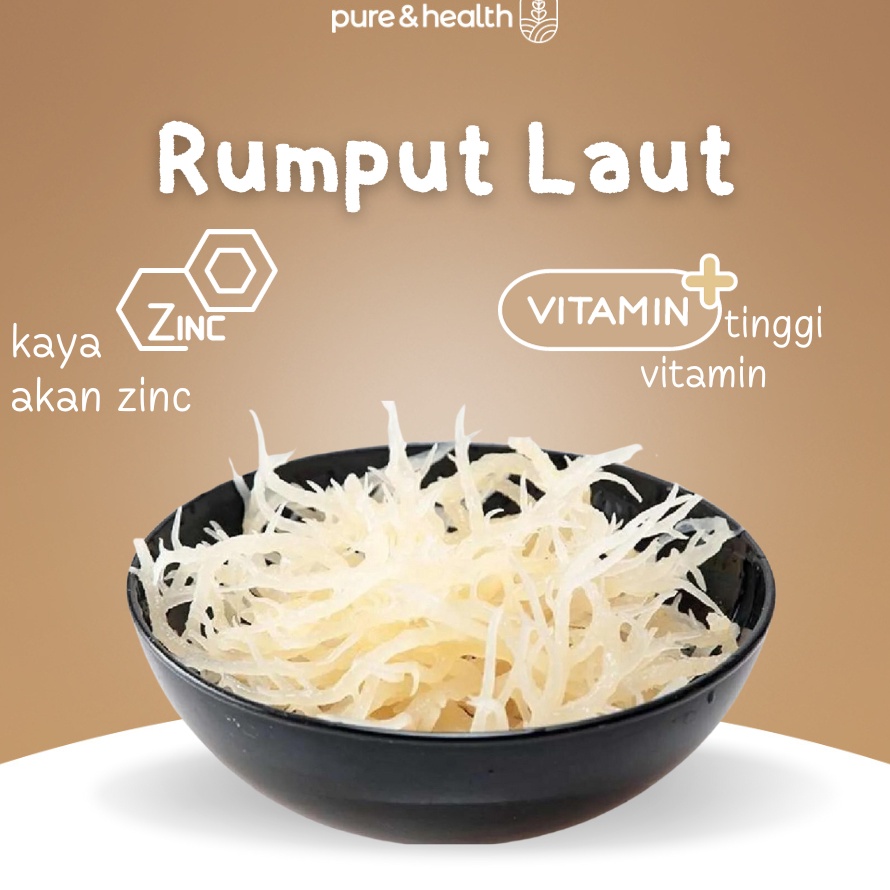 

KODE GEL720 Rumput Laut Kering Putih 1 Kg Natural Super Food