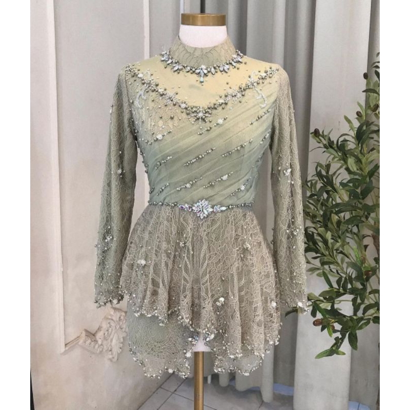 atasan kebaha wisuda / kebaya lamaran Baju Wanita Dress Payet Cantik