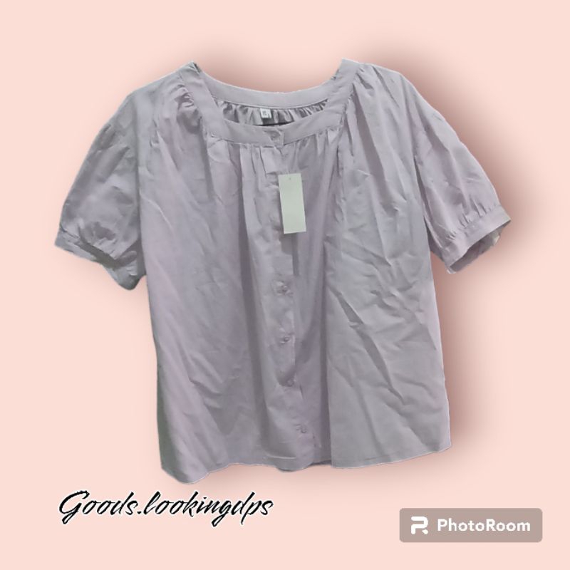 kemeja wanita warna lilac