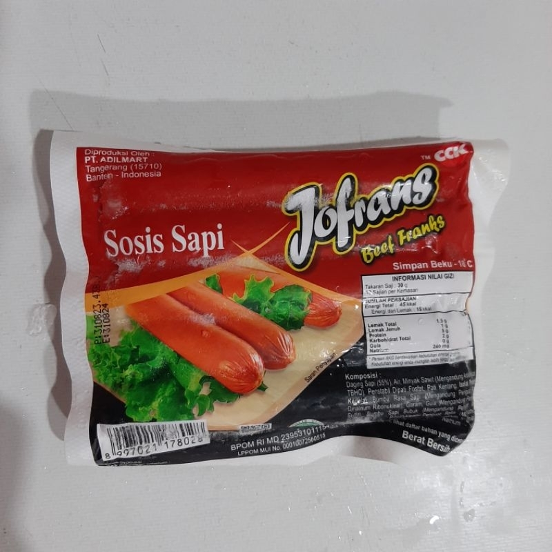 

Jofrans sosis sapi 300g