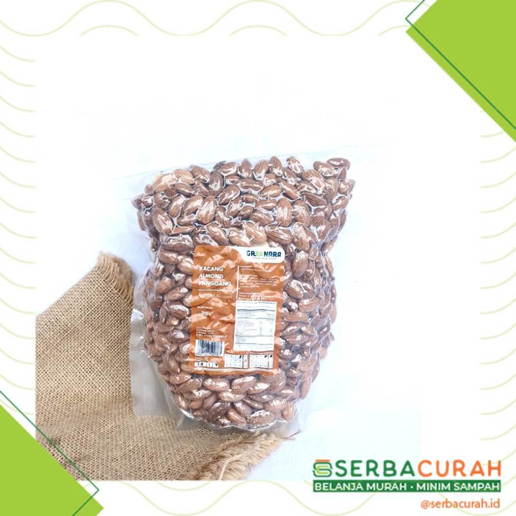 

Roasted Almond | Kacang Almond Panggang | Kemasan 1 kg