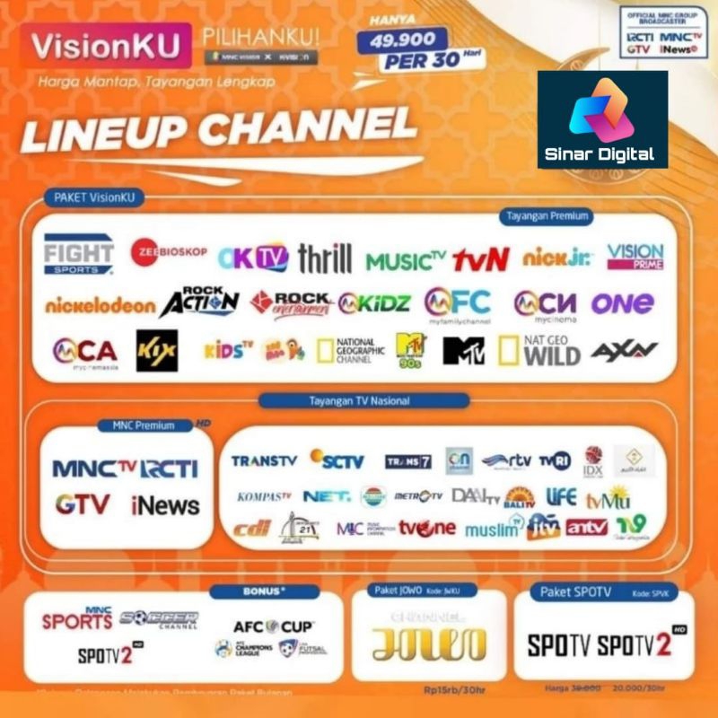 paket visionKU voucer kvision 30hari