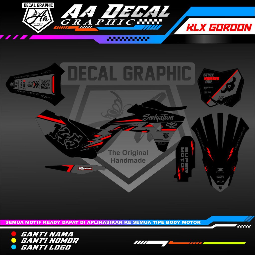 decal klx gordon decal klx gordon terbaru decal supermoto decal klx terbaru