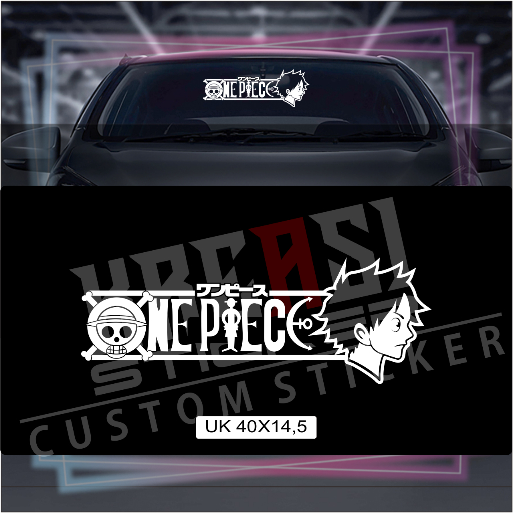 STIKER  LUFFI ONE PIECE STIKER MOBIL ONE PIECE  STIKER DINDING ONE PIECE