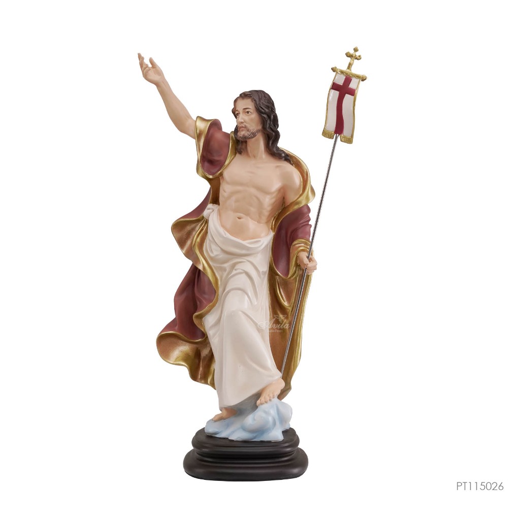 Patung Yesus Bangkit Resin Devosi Rohani Katolik